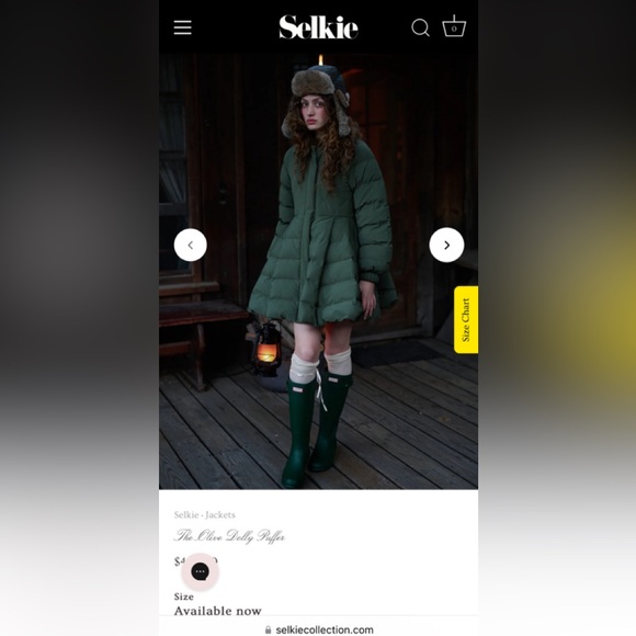 Selkie The Olive Dolly Puffer - Picture 1 of 1